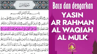 AYAT SUCI ALQURAN (Baca dan dengarkan) - SURAH YASIN, AR RAHMAN, AL WAQIAH, AL MULK - ALAA AQEL