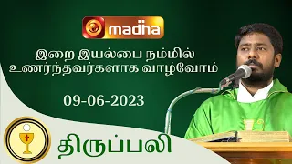 🔴 LIVE 09 JUNE 2023 Holy Mass in Tamil 06:00 PM (Evening Mass) | Madha TV