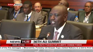 36th AU summit: President Ruto pushes for climate change funds