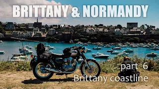 Motorcycle trip to France. Part 6 -  Western coastline of Brittany on motorbike