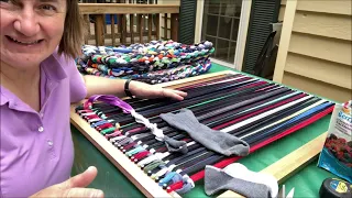 How I Weave Old Socks and T-shirts Into Rag Rugs