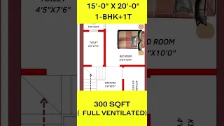 15X20 feet  house design | 15X20 feet home plan | 15 by 20 feet ghar ka naksa #shorts  #homedesign