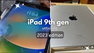 unboxing iPad 9th generation in 2023 (silver)🌷 | PH 🇵🇭