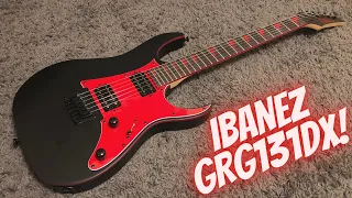 Ibanez GRG131DX GRG Series Electric Guitar Flat Black review