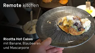 Brunch Special 🥞 Ricotta Hot Cakes mit Banane, Blaubeeren und Mascarpone | Remote kitchen