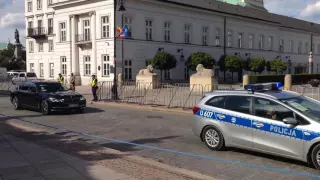 Closed streets during NATO summit in Warsaw (July 8th, 2016)