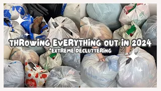 *FULL VIDEO* 30 DAYS OF DECLUTTERING ✅ THROWING OUT EVERYTHING I OWN IN 2024 !! CLEANING MARATHON ✨