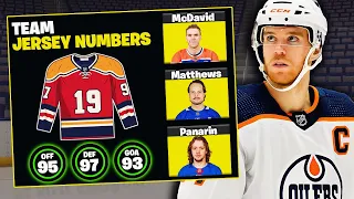 I Used One Jersey Number From Every NHL Team