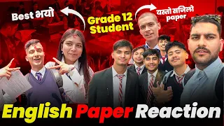 Class 12 Students Reaction on English  Exam Boards 2081|Grade 12 Exam