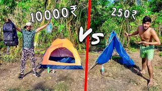 Surviving in jungle with low to high budget 250 vs 10000