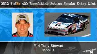 2012 FedEx 400 Benefiting Autism Speaks Entry List