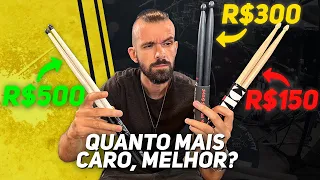 EM BUSCA DA BAQUETA PERFEITA | VIC FIRTH, AHEAD e TECHRA | REVIEW | PEDRO TINELLO