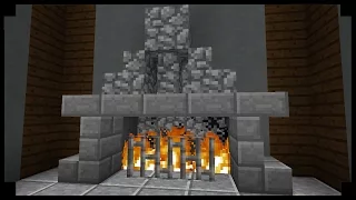 ✪Minecraft: How to make simple fireplace!