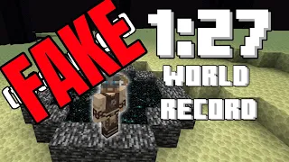 I Expose the FAKEST Minecraft WR Speedrun I Have EVER Seen!