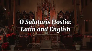 O Salutaris Hostia: Latin and English Lyrics