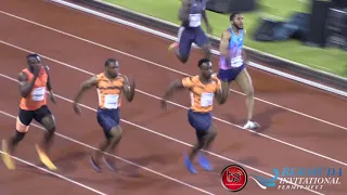 Jeff Demps wins the men’s 100m Bermuda Invitational