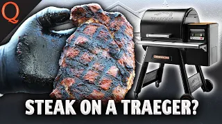 Can A TRAEGER Really Sear A Ribeye Steak? | Ft. Kosmos Q