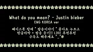 What do you mean - Justin bieber 한글 자막 해석 번역