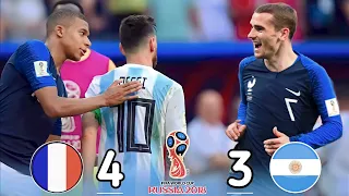 France Argentine 4-3 world Cup [2018] Messi×mbappe ♨️جنون عصام الشوالي