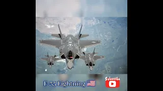 F35 Lightning II & F22 Raptor Fighter Jets