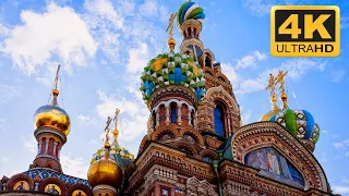 The Church of the Savior on Spilled Blood in Saint Petersburg, Russia - 4K Ultra HD