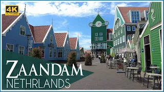 Walking Tour in Zaandam - The great shopping area - The classic mansions / 4k /2022