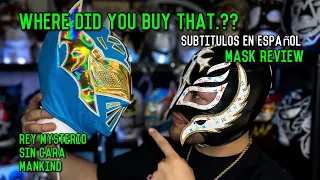 LUCHA LIBRE/WWE  PRO MASK REVIEW REY MYSTERIO/ sin cara/ mankind