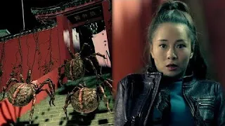 巨型蜘蛛围剿众人，女孩被逼到角落！【狂暴魔蛛 Crazy Spider】|驚悚 災難 |【電影派對】