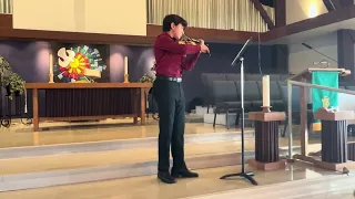 Albert plays Handel Violin Sonata in D Major