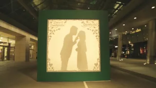 ambient marketing - Kissing Silhouette Booth by DENTISTE'