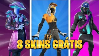 COMO CONSEGUIR 8 SKINS GRÁTIS AGORA!