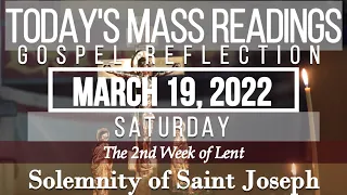 Today's Mass Readings & Gospel Reflection | March 19, 2022 - Saturday (Solemnity of Saint Joseph)