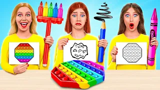 Who Draws it Better Take The Prize | Drawing Hacks by TeenDO Challenge