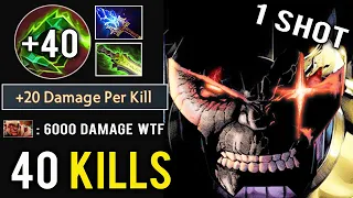 NEW MOST CRAZY Talent 6000 Damage Finger 40 Stack 1 Shot Kill Mid Thanos Is Back WTF Imba Dota 2