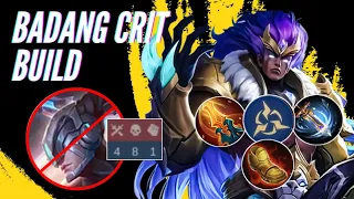 BADANG CRITICAL BUILD & EMBLEM, BADANG BEST BUILD 2023 | MLBB 🔥