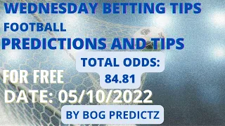 FOOTBALL PREDICTIONS TODAY 05/10/2022|SOCCER PREDICTIONS|BETTING TIPS,#betting@sports betting tips