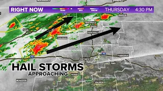 LIVE | Hail Storms, Oklahoma to Arkansas