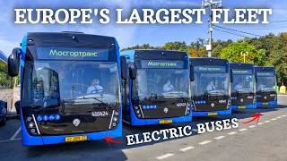 EUROPES LARGEST Electric Bus Fleet is in Russia