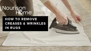 How to remove creases and wrinkles in rugs