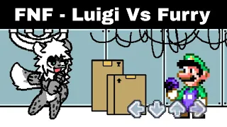 Luigi running from Furry but it's FNF Mod !