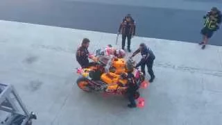 Marc Marquez - French round MotoGP Le Mans 2015 Change of motorcycle