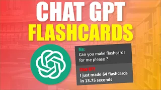 Make Flashcards QUICKLY with Chat GPT