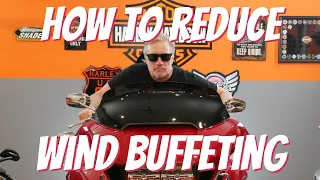 How to Reduce Wind Buffeting on your Motorcycle #roadglide #harleydavidson