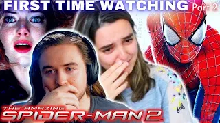 **That ending WRECKED us!!** The Amazing Spider-Man 2 (2014) Reaction - First Time Watching (Part 2)