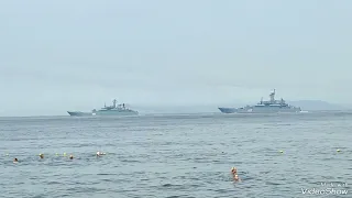 Набережная Владивостока #репетиция Дня ВМФ #военныеучения