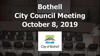 October 8, 2019 Bothell City Council Meeting