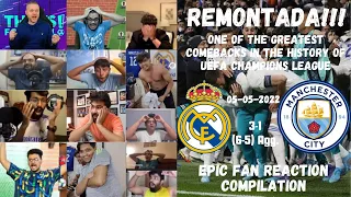 REAL MADRID vs MAN CITY 3-1 | UEFA Champions League Semi 2nd Leg | Epic Fan Reactions | 05-05-2022