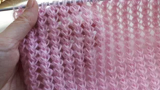 SUPER Airy Openwork knitting pattern. Tippet pattern
