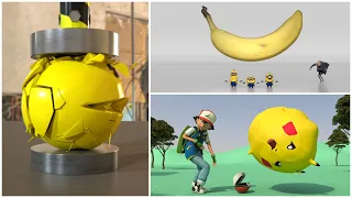 Minions, Pikachu, Pacman - Fun Ways to Die Compilation 🤪