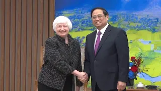 US Treasury Sec. Janet Yellen holds meetings in Vietnam